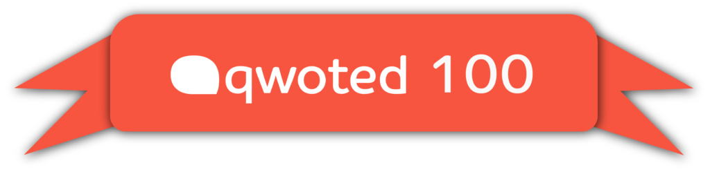 Qwoted 100 badge